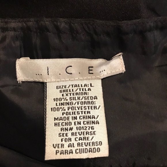 100% Silk Bling Halter Top - Picture 5 of 5